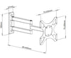 Supporto a muro per TV LED LCD 19-37'' inclinabile 3 snodi nero