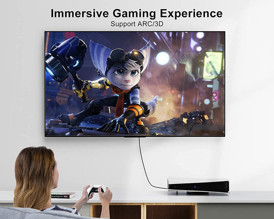 Cavo HDMI High Speed con Ethernet A/A M/M Angolato 2 m Nero