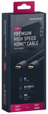 Cavo HDMI High Speed Ethernet A/A M/M 2 m Alta Qualità