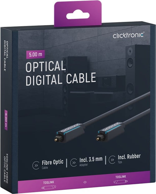 Cavo ottico digitale audio Toslink/Toslink 5 m