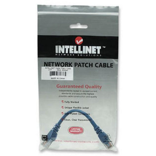 Cavo di rete Patch in CCA Cat. 6 Blu UTP 0,5 m