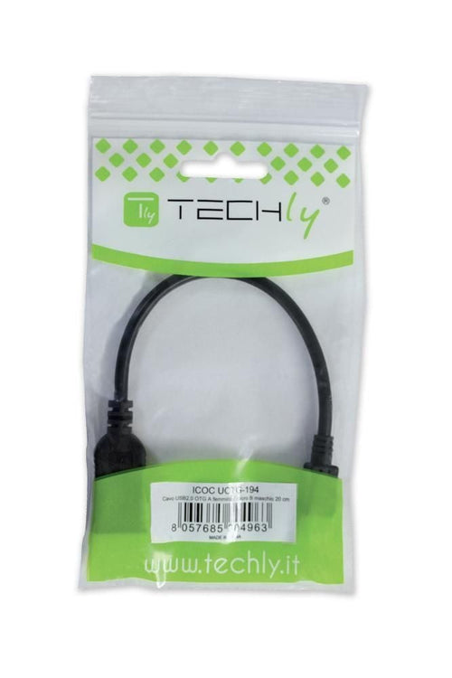 Cavo USB 2.0 OTG A Femmina / Micro B Maschio 0.2 m