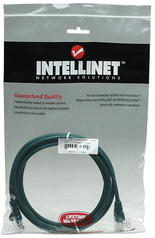 Cavo di rete Patch CCA Cat. 5e Verde UTP 20 mt