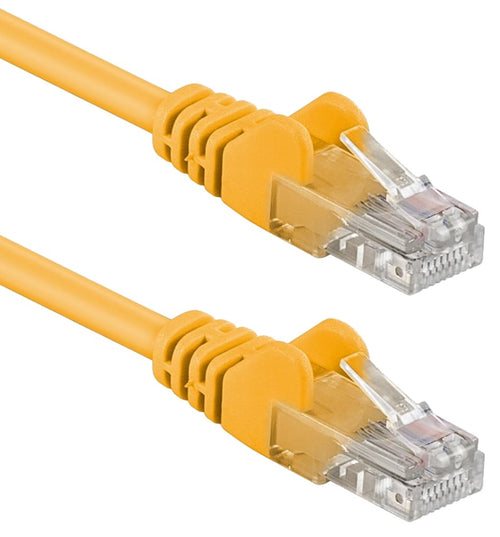 Cavo di rete Patch CCA Cat. 5e Giallo UTP 20 mt