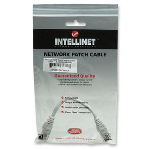 Cavo di rete Patch in CCA Cat. 6 Bianco UTP 0,5 m