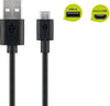 Cavo USB 2.0 Spiralato A maschio/microB 5 pin maschio 1m Nero