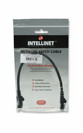 Cavo di rete Patch in Rame Cat. 6A Nero UTP 0,5 m