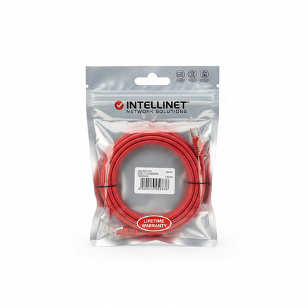 Cavo di rete Patch in Rame Cat. 6A Rosso UTP 1 m