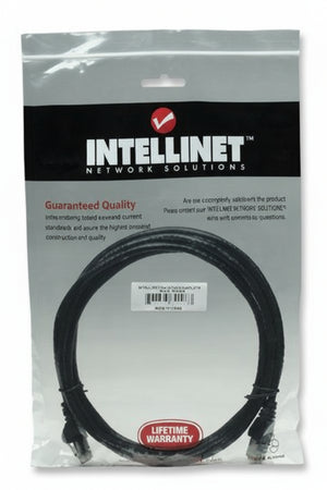 Cavo di rete Patch in Rame Cat. 6A Nero UTP 3 m