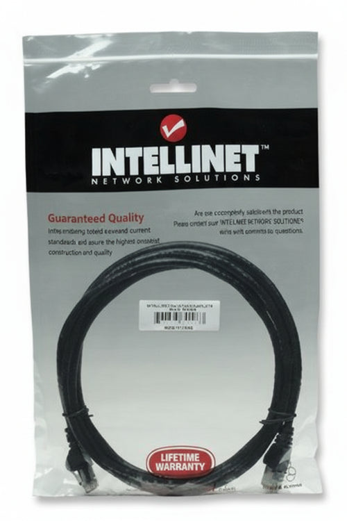 Cavo di rete Patch in Rame Cat. 6A Nero UTP 3 m