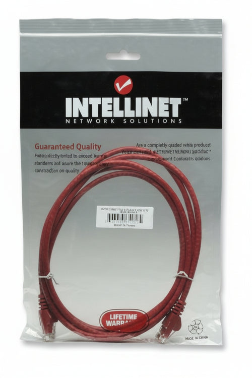 Cavo di rete Patch in Rame Cat. 6A Rosso UTP 3 m