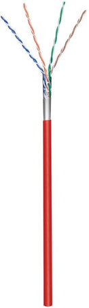 Matassa F/UTP Cavo Cat.5E CCA 100m Flessibile Rosso