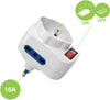 Adattatore con Spina 16A Rotante