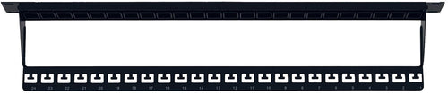 Pannello Patch Modulare Senza Frutti 24 Posti 1U Nero