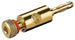 Plug Banana con Connessione a Vite Placcato Oro, Rosso