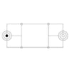 Cavo adattatore Audio Stereo 3.5/6.35mm M/F 0,2mt