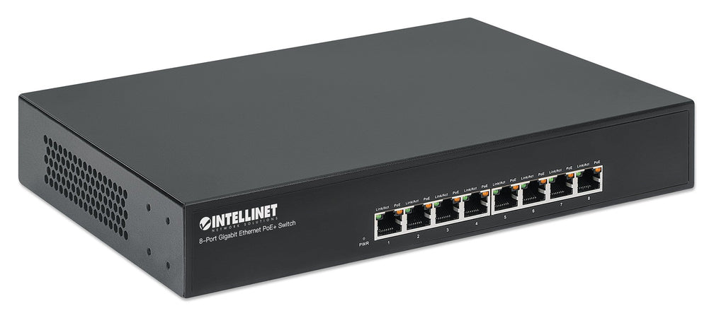 Switch 8 porte Gigabit PoE+