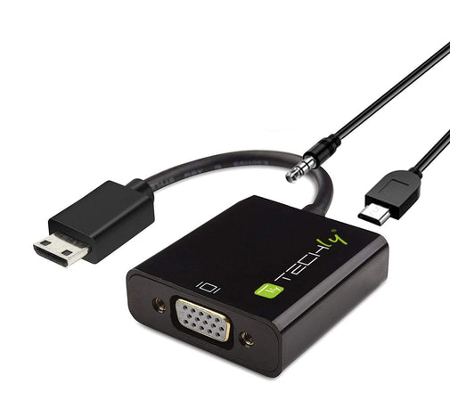 Cavo Convertitore Adattatore da HDMI&trade mini C a VGA con Micro USB e Audio