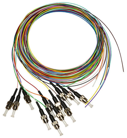 Set 12 Pigtail Fibra Ottica Multimodale OM2 ST 50/125 2 m
