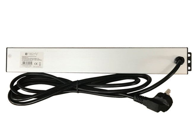 Multipresa 8 Posti da Rack 19'' con Interruttore Spina Schuko Angolata 1.5U