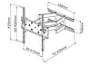 Supporto a Muro per TV LED LCD 23-55'' Full Motion Braccio Doppio