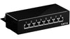 Pannello Patch 8 Porte Cat. 6 STP Nero