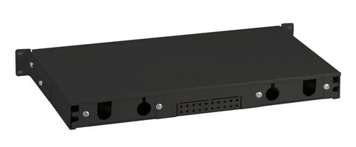 Cassetto Ottico 19'' 24 porte SC Duplex Nero Fisso