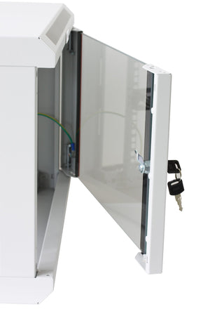 Armadio Rack 19'' a muro 9 unit&agrave sezione unica prof. 450 Grigio