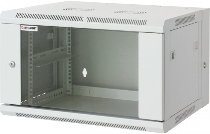 Armadio Rack 19'' a muro 9 unit&agrave due sezioni Grigio