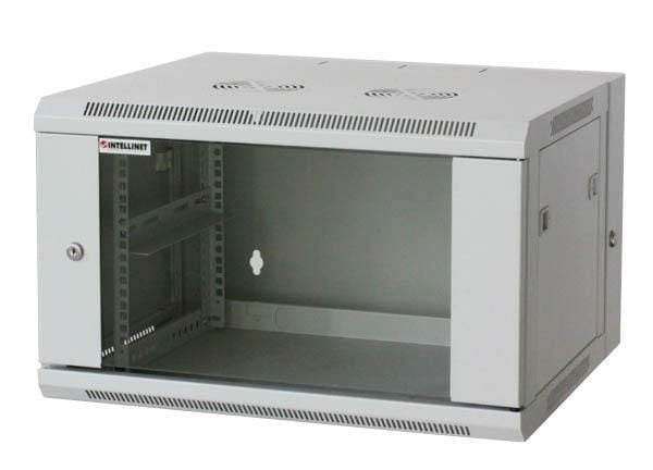 Armadio Rack 19'' a muro 12 unit&agrave due sezioni Grigio