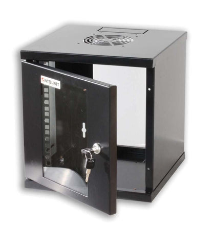 Armadio Rack 10'' a muro 6 unit&agrave Nero
