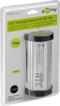 Alimentatore da Auto DC/AC 150W da 12V a 230V con porta USB