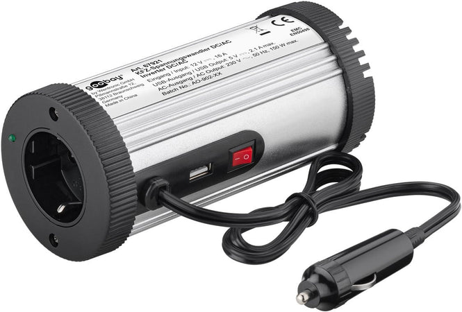 Alimentatore da Auto DC/AC 150W da 12V a 230V con porta USB