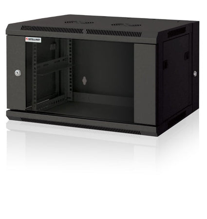 Armadio Rack 19'' a muro 9 unit&agrave due sezioni Nero