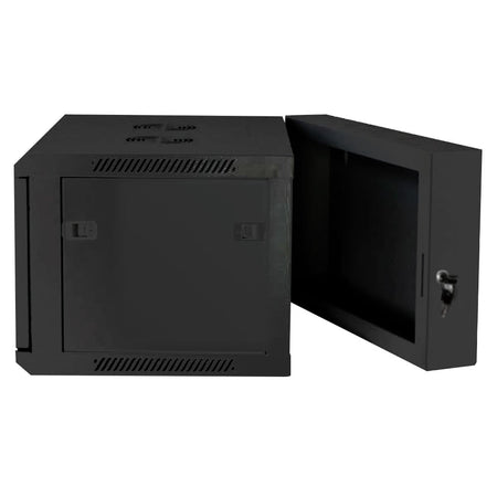 Armadio Rack 19'' a muro 9 unit&agrave due sezioni Nero