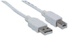 Cavo USB 2.0 A maschio/B maschio 3 metri Bianco