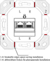 Presa a Muro Esterna 2xRJ45 Cat.6A Bianco