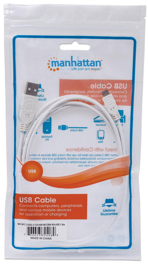 Cavo USB 2.0 A maschio/Micro B maschio 1m Bianco