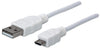 Cavo USB 2.0 A maschio/Micro B maschio 1m Bianco