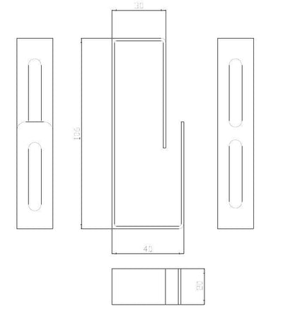 Passacavi per Armadi Rack Grigio