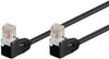 Cavo di rete Patch Angolato 90° CCA Cat. 5e Nero UTP 2 m