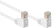 Cavo di rete Patch Angolato 90&deg CCA Cat. 5e Bianco UTP 0,5 m