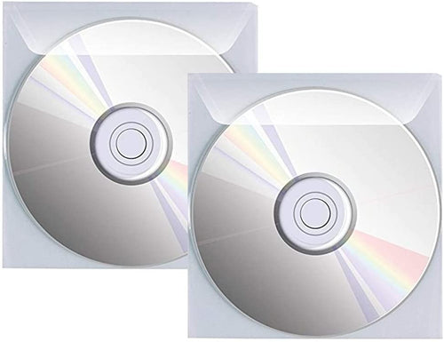 Buste Porta CD/DVD in PPL 800 Micron Con Aletta e Biadesivo 100 pz