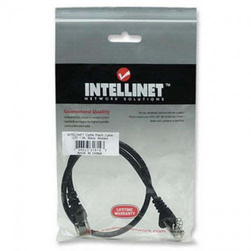 Cavo di rete Patch CCA Cat. 6 Nero UTP 1,5 m