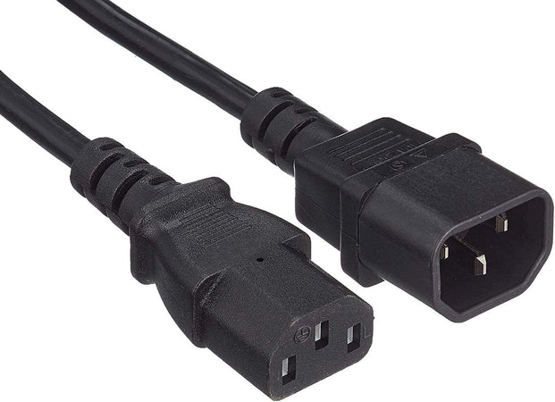 Cavo prolunga VDE C13 F a C14 M 1 m nero