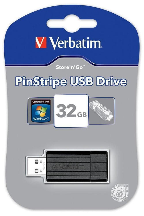 Memoria USB 2.0 PinStripe da 32Gb Colore Nero
