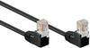 Cavo di rete Patch Angolato 90° CCA Cat. 5e Nero UTP 1 m