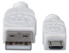 Cavo USB 2.0 A maschio/Micro B maschio 1,8m Bianco