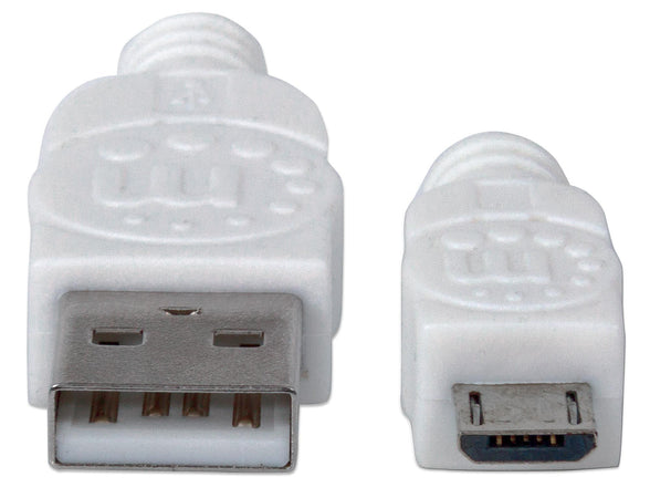 Cavo USB 2.0 A maschio/Micro B maschio 1,8m Bianco