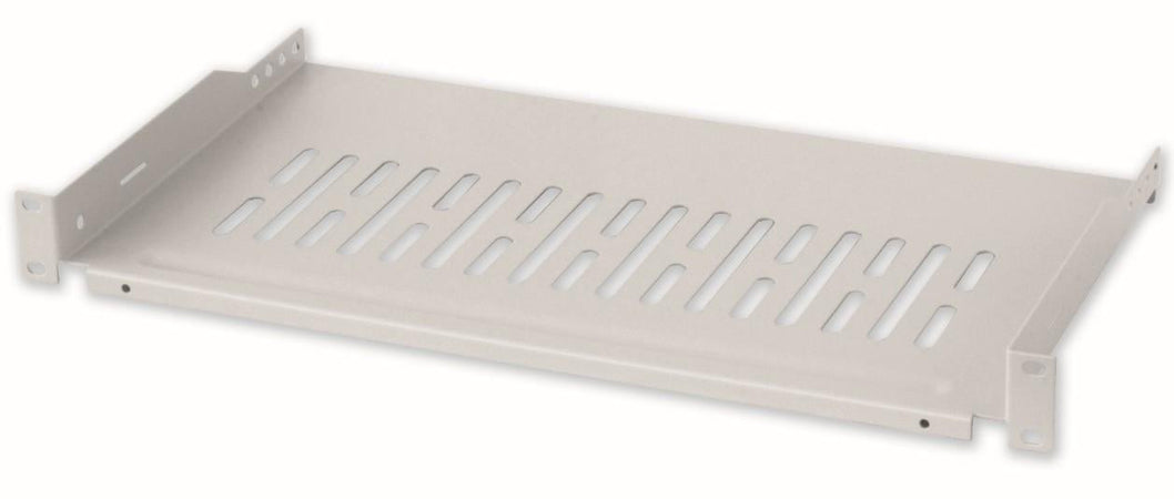 Mensola per Rack 19'' 255 mm 1U Grigia 2 punti